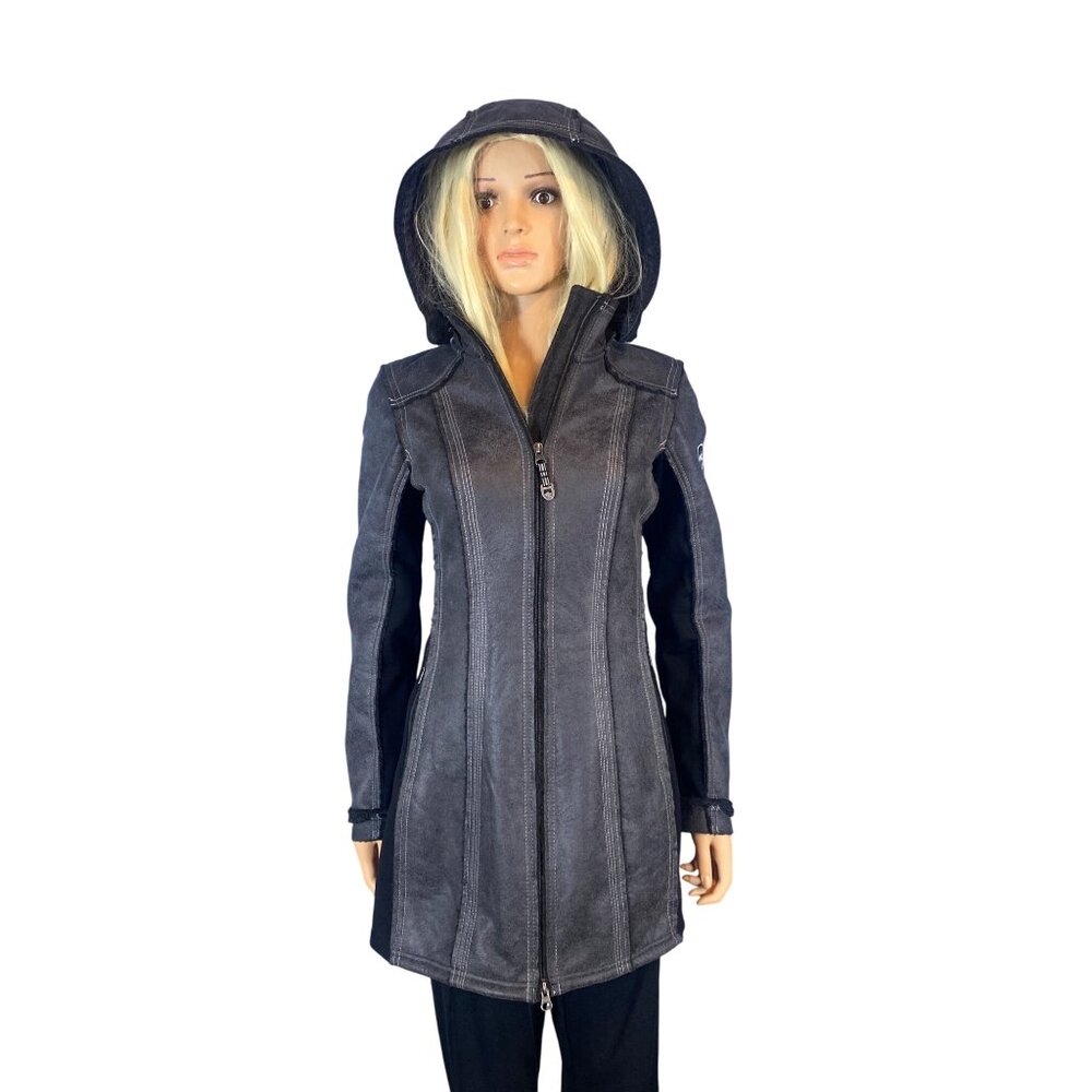 NWT KUHL Women's XS Dani Sherpa Trench Jacket MSRP$349 Black New - Picture 12 of 17